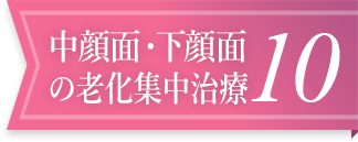 中顔面・下顔面の老化集中治療10