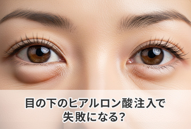 目の下のヒアルロン酸注入で失敗になる？チンダル現象や膨らみ過ぎになる状態とは