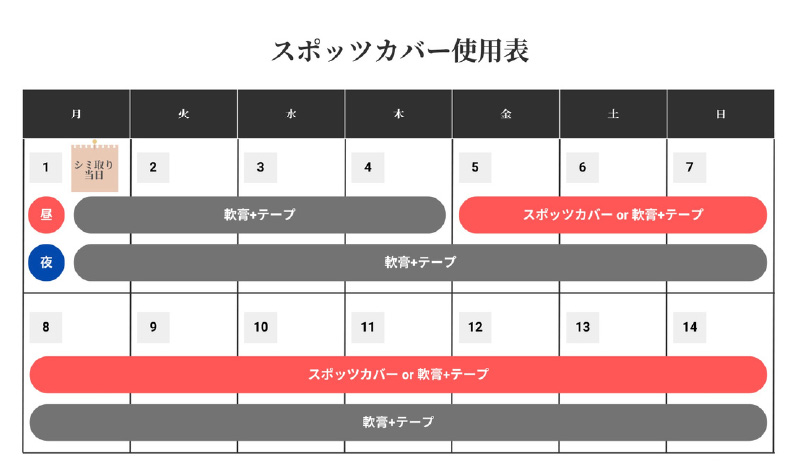 スポッツカバー使用時